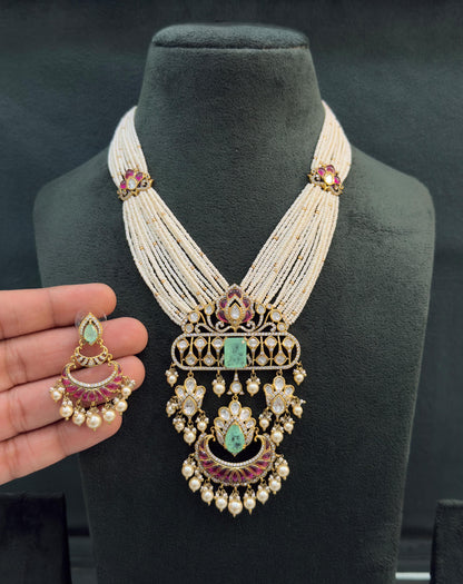 Indian Bridal Necklace Set with Jhumka Earrings | Traditional Wedding Jewelry