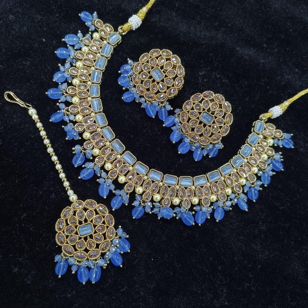 Exquisite Polki Kundan Choker Set: A Bridal Must-Have for Pakistani and Indian Elegance