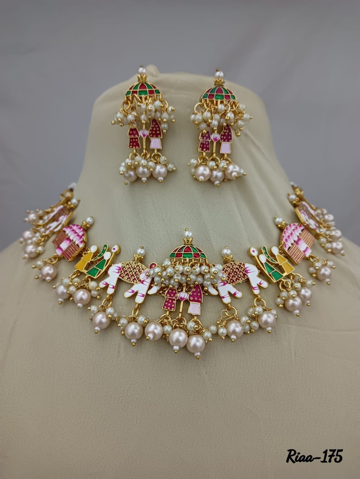 Dolly Barat Necklace with Matching Earrings jewellery