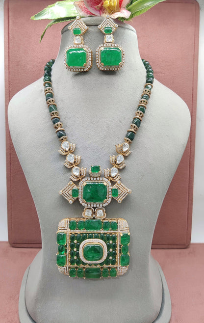 Doublet-Pota Stones Set, Doublet pota stone jewellery, indian jewellery, wedding jewellery